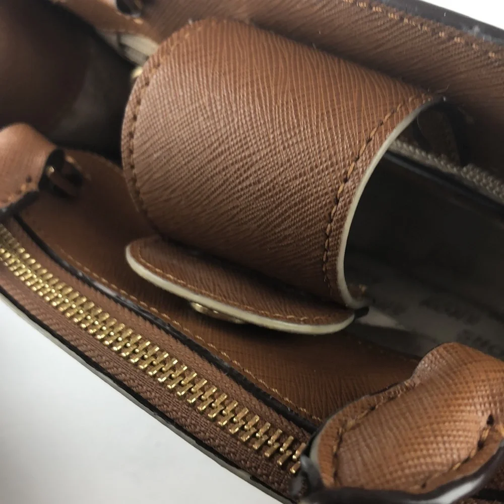 Michael Kors Chic Classy Studded Satchel Crossbody Bag Minimalist